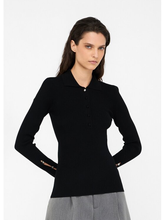 Liu Jo Liu Jo Maglione MF5263MS99E22222 Nero Slim Fit