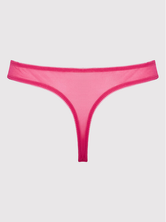 Gossard Gossard Kalhotky string Glossies Lace 13006 Růžová