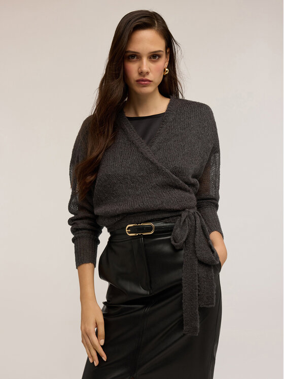 Motivi Motivi Cardigan M428W103662N022 Marrone Over Fit