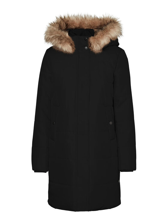 Vero Moda Curve Geacă din puf 10297296 Negru Regular Fit