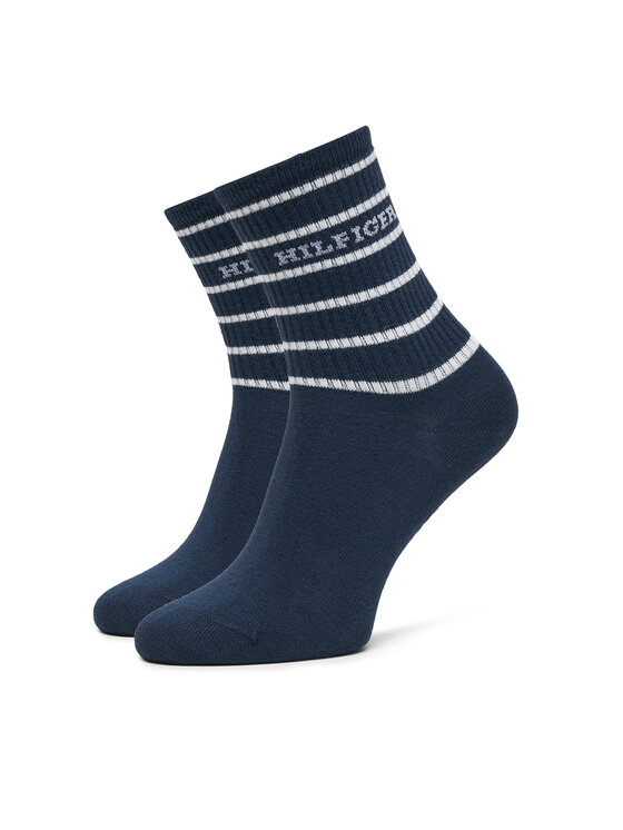 Tommy Hilfiger Tommy Hilfiger 2er-Set hohe Damensocken 701236457 Dunkelblau