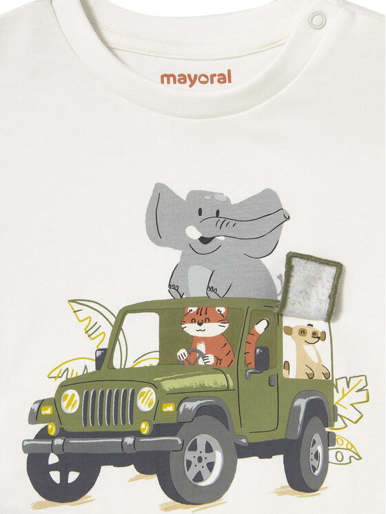 Mayoral Mayoral T-Shirt 1053 Biały Regular Fit