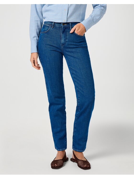 Wrangler Wrangler Jeansy STRAIGHT Niebieski Straight Leg