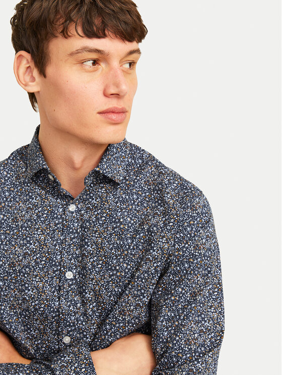 Jack&Jones Сорочка Blackpool 12260625 Cиній Slim Fit | Modivo.ua