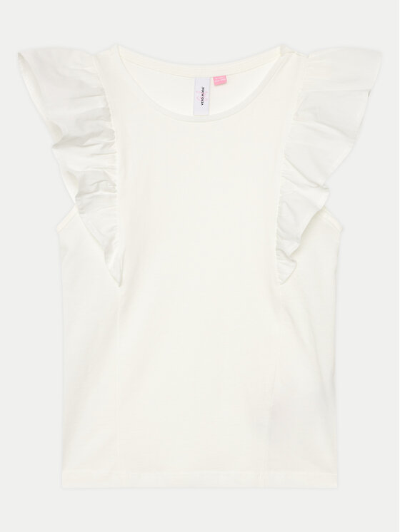 Vero Moda Girl Vero Moda Girl Bluza 10291056 Bela Regular Fit