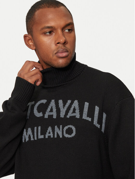 Just Cavalli Just Cavalli Džemper 77OAFM38 Crna Regular Fit