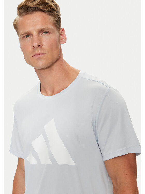 adidas adidas Tricou Run It IN0080 Albastru celest Regular Fit