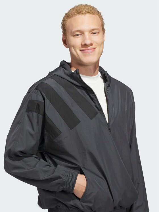 adidas adidas Kurtka anorak 153471 Szary Loose Fit