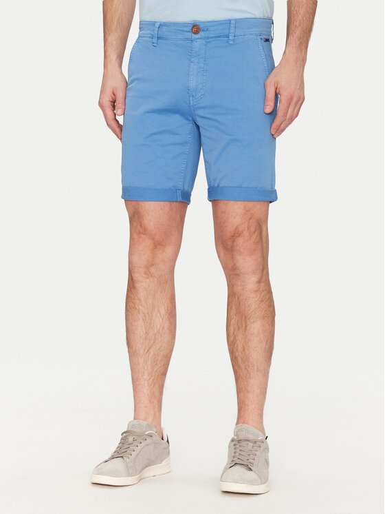 Blend Blend Šortky z materiálu 20717939 Modrá Regular Fit
