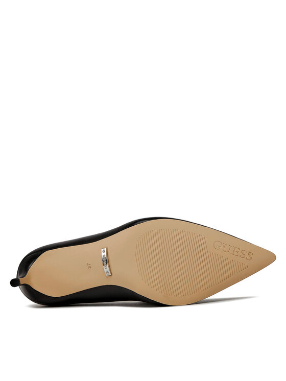 Guess Guess Pantofi cu toc subțire Bravo4 FLPBV4 LEA08 Negru