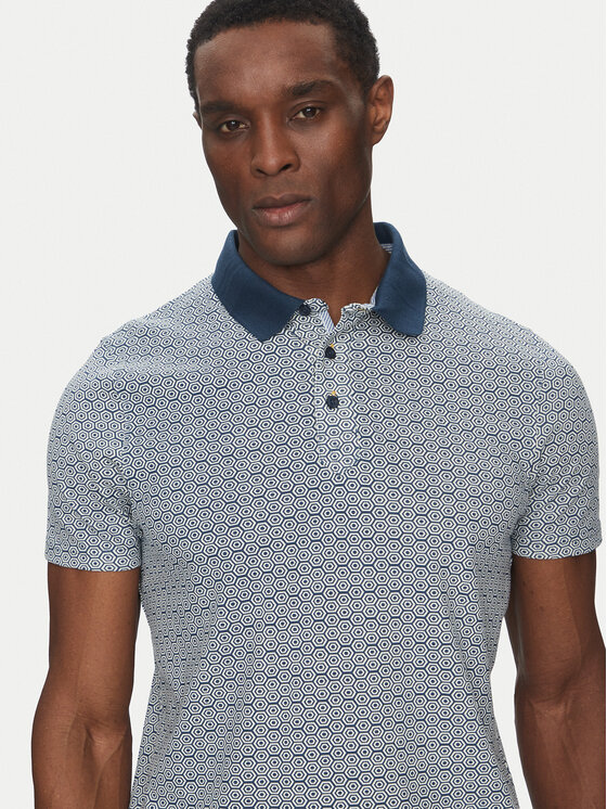 INDICODE INDICODE Pólóing Mauricus 41-046 Sötétkék Regular Fit