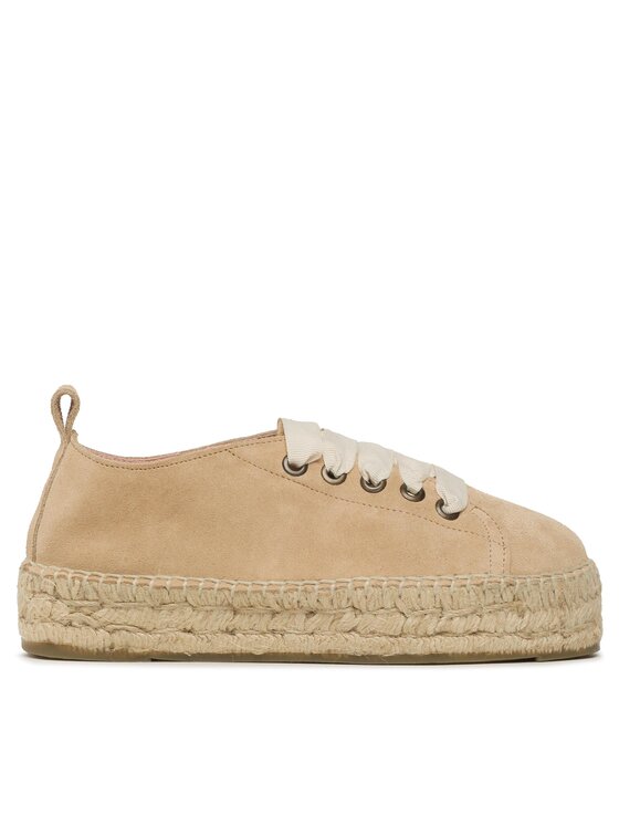 Manebi Espadrilles Lace-Up Espadrilles K 1.1 E0 Beige, Größe 35