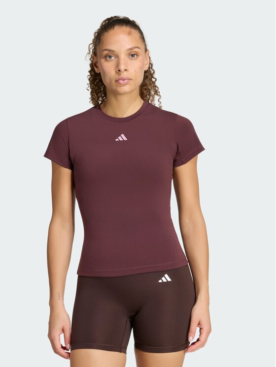 adidas adidas Koszulka techniczna 167807 Czerwony Slim Fit