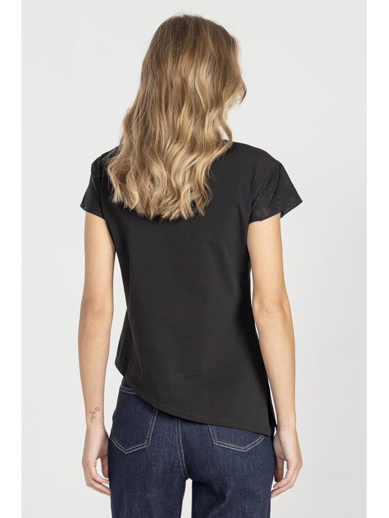 Deni Cler Milano Deni Cler Milano T-Shirt T-DC-T253-E5-10-90-1 Czarny Regular Fit
