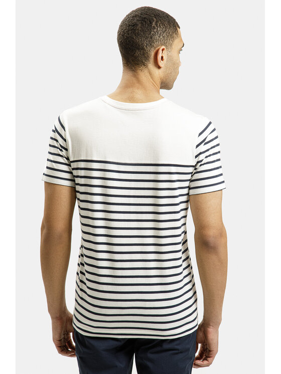 Cross Jeans Cross Jeans T-Shirt 16068-008 Biały Regular Fit