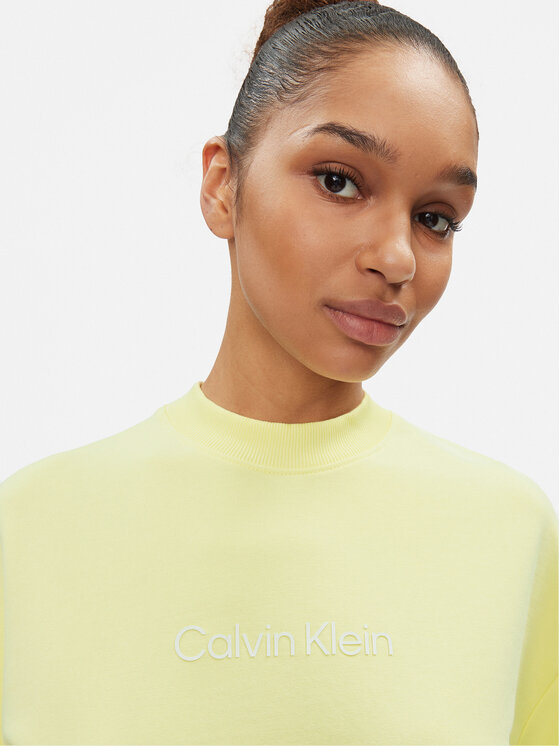 Calvin Klein Calvin Klein Суитшърт Hero Logo K20K205450 Жълт Regular Fit