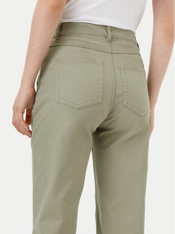 Calvin Klein Jeans Calvin Klein Jeans Hlače iz tkanine J20J224852 Zelena Straight Fit