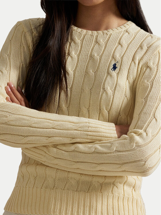 Polo Ralph Lauren Polo Ralph Lauren Pulover 211971869015 Svetlo rumena Slim Fit