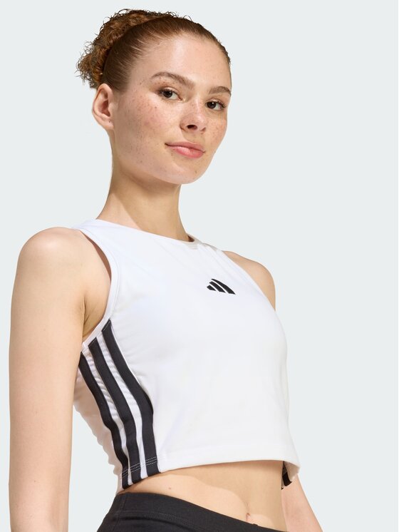adidas adidas Top 158749 Biały Slim Fit