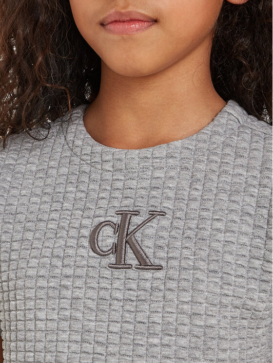 Calvin Klein Jeans Calvin Klein Jeans Ежедневна рокля IG0IG02585 Сив Regular Fit