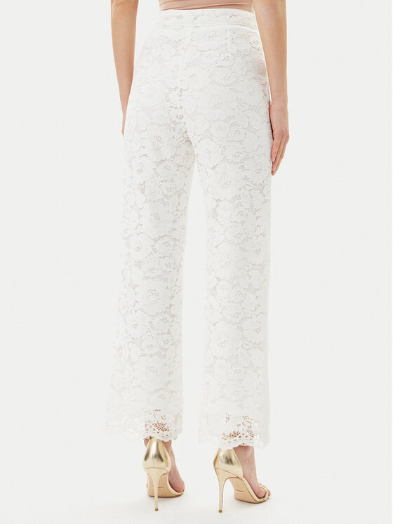 ARTIGLI ARTIGLI Hlače ACPA000739 Bijela Regular Fit