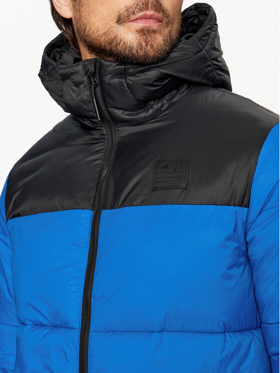 4F 4F Kurtka zimowa 4FAW23TDJAM243 Niebieski Regular Fit