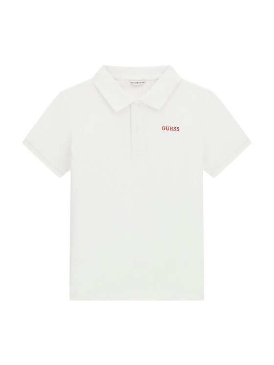 Guess Tricou polo L6YP04 K3999 Alb Regular Fit