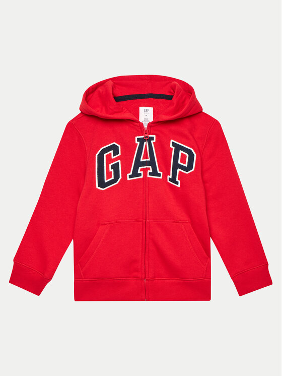 Gap Gap Majica dugih rukava 550082-00 Crvena Regular Fit