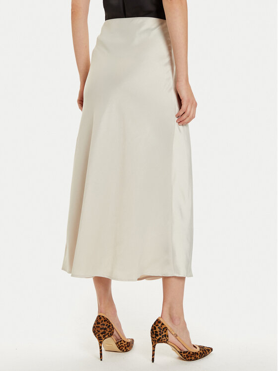 Guess Guess Midi sukně Anastasia W4BD56 WGIG2 Écru Regular Fit