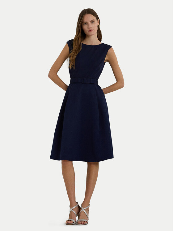 LAUREN RALPH LAUREN Lauren Ralph Lauren Φόρεμα κοκτέιλ 253899330001 Σκούρο μπλε Slim Fit