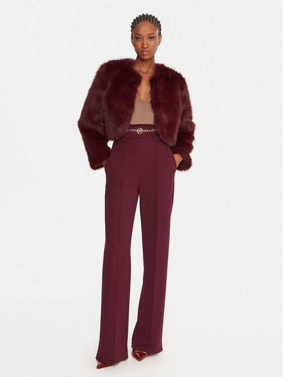 Rinascimento Rinascimento Stoffhose CFC0126219003 Dunkelrot Regular Fit