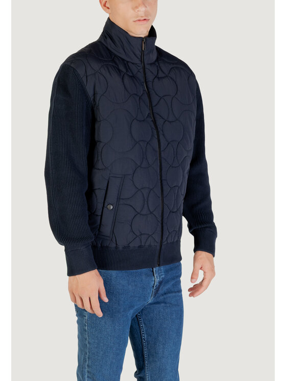 BOSS BOSS Giacca di pelle Kavietor 10272310 01 Blu To Fit