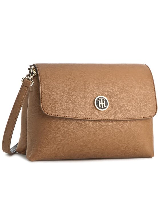 Tommy Hilfiger Handtasche Th Core Flap Crossover AW0AW02327 Braun Modivo