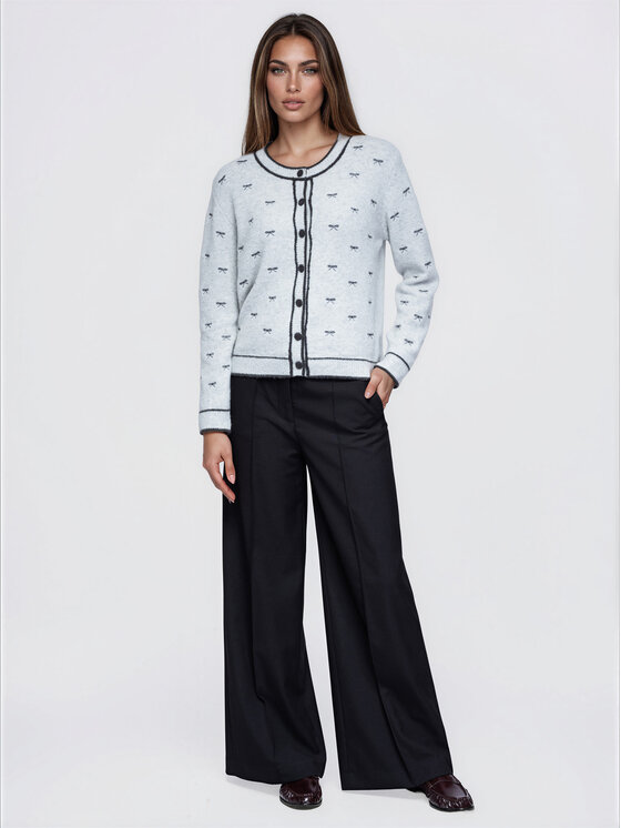 Ombre Ombre Sweter OW-SW-E0032 Szary Regular Fit