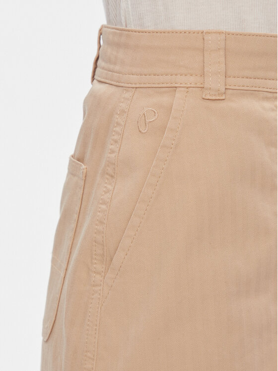 Pepe Jeans Pepe Jeans Spódnica mini Becky PL901091 Beżowy Slim Fit