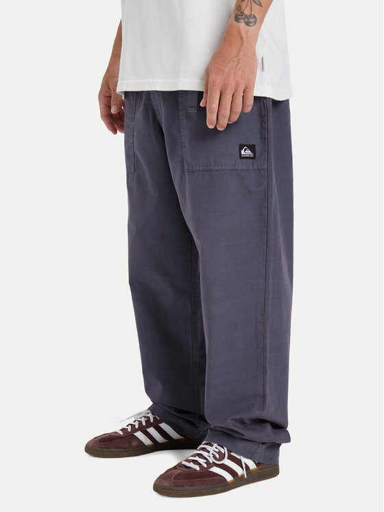 Quiksilver Quiksilver Cargo nohavice Double Crown EQYNP03326 Sivá Oversize