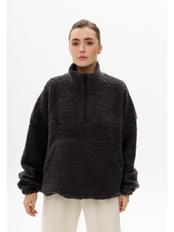 Mirons Mirons Bluza baranek Szary Oversize