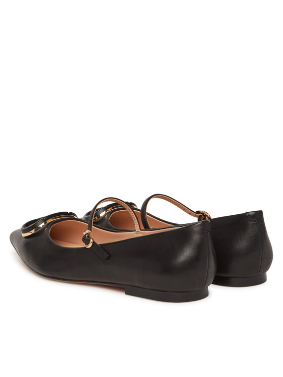 TWINSET TWINSET Baleriny 251TCP064 Czarny