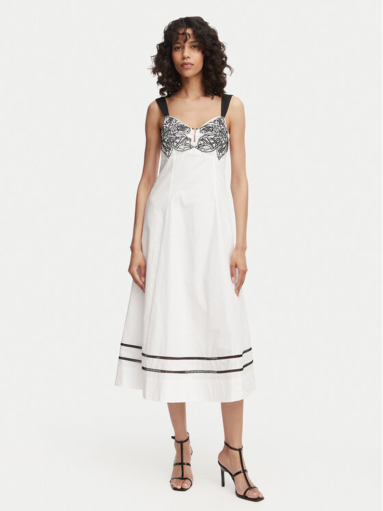 French Connection French Connection Vasarinė suknelė Cambria 719R3 Balta Regular Fit