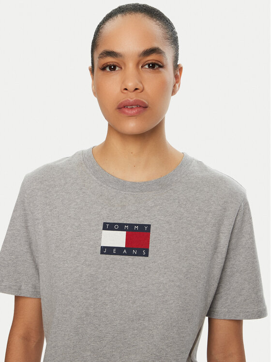 Tommy Jeans Tommy Jeans Тишърт DW0DW20461 Сив Relaxed Fit