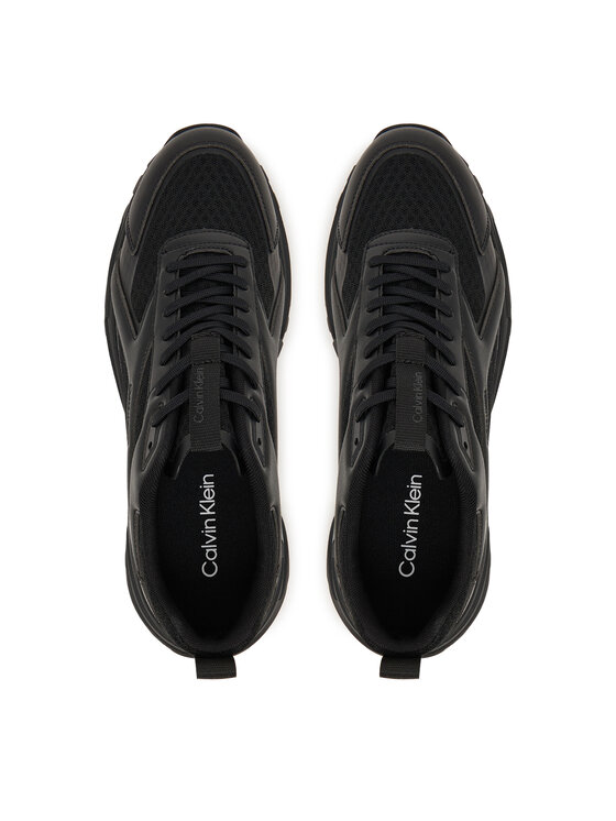 Calvin Klein Calvin Klein Sneakersy Hike Runner Laceup Strip M-Lt HM0HM02154 Czarny