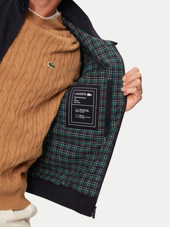 Lacoste Lacoste Μπόμπερ μπουφάν BH7186 Σκούρο μπλε Regular Fit