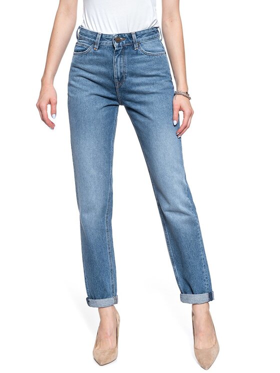 Lee Lee Jeans MOM STRAIGHT Blu Regular Fit