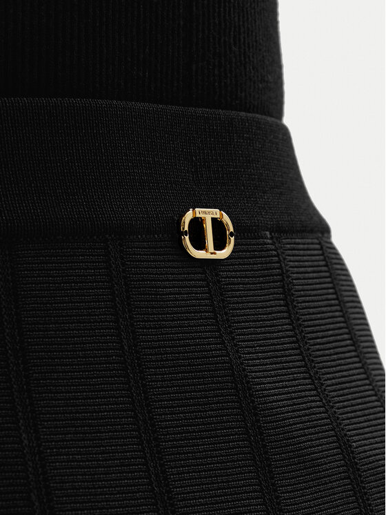 TWINSET TWINSET Fustă midi 252TP3641 Negru Regular Fit