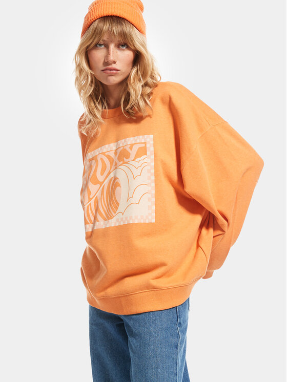 Roxy Roxy Majica dugih rukava Take Yourplaceb Otlr ERJFT04745 Narančasta Regular Fit