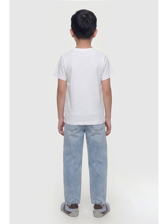 Guess Kids Guess Kids T-Shirt 183054 Biały Classic Fit