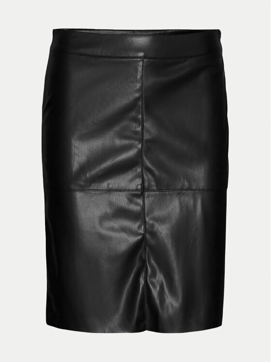 Vero Moda Vero Moda Krilo iz umetnega usnja Olympia 10274454 Črna Slim Fit