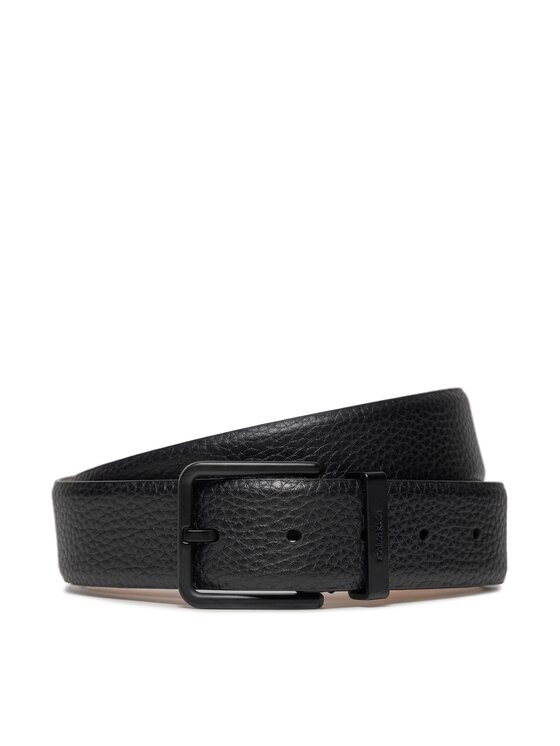 Calvin Klein Pánsky opasok Ck Warmth Plus Pb 35mm K50K511577 Čierna