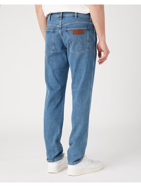 Wrangler Wrangler Jeansy RIVER Niebieski Straight Fit