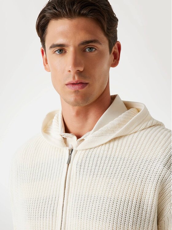 Guess Guess Sweter 177559 Beżowy Classic Fit